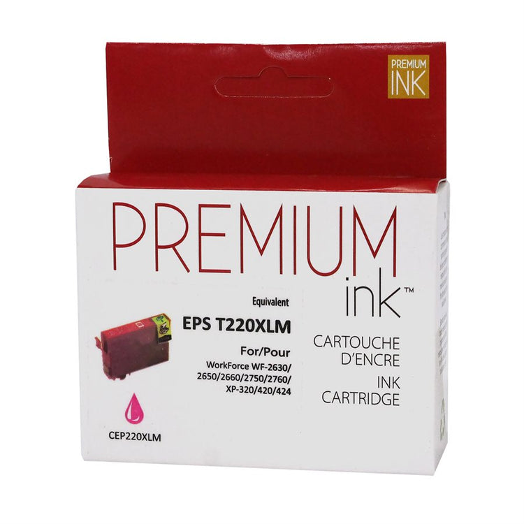 Compatible EPSON T220XL (T220XL320-S) Magenta Inkjet Cartridge Premium Quality - Cartouches Certifiées
