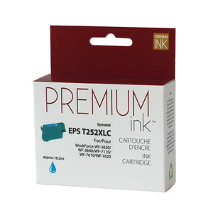 Compatible EPSON T252XL (T252XL220-S) Cyan Inkjet Cartridge Premium Quality - Cartouches Certifiées