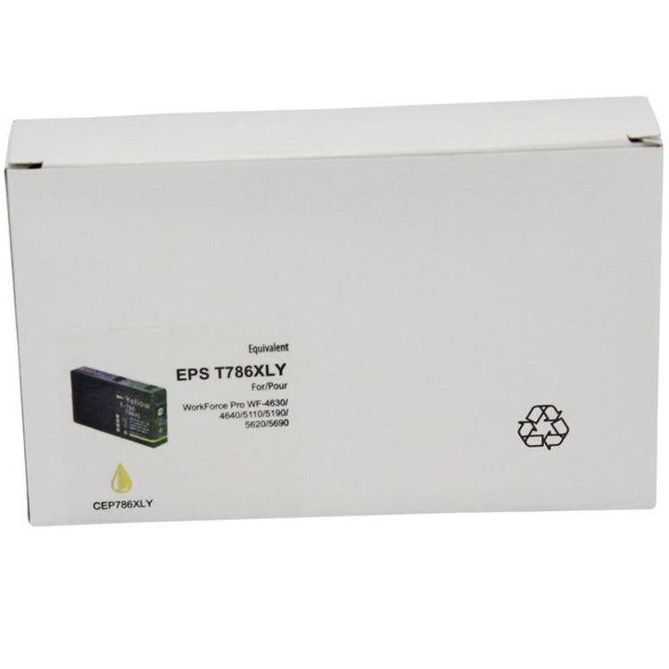 Compatible EPSON T786XL (T786XL420) Yellow Inkjet Cartridge Premium Quality - Cartouches Certifiées