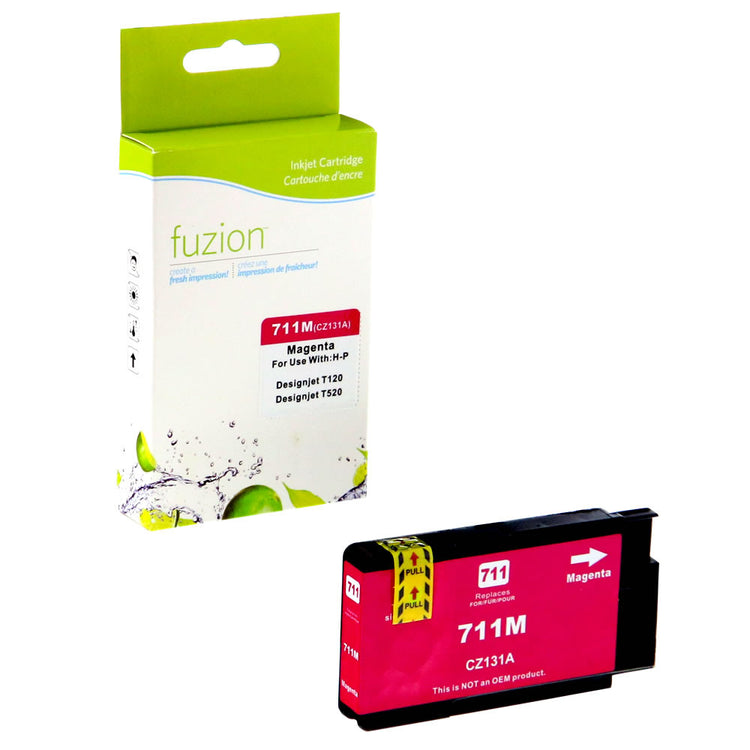 Compatible HP 711 - 29ml (CZ131A) Magenta Inkjet Cartridge - Cartouches Certifiées