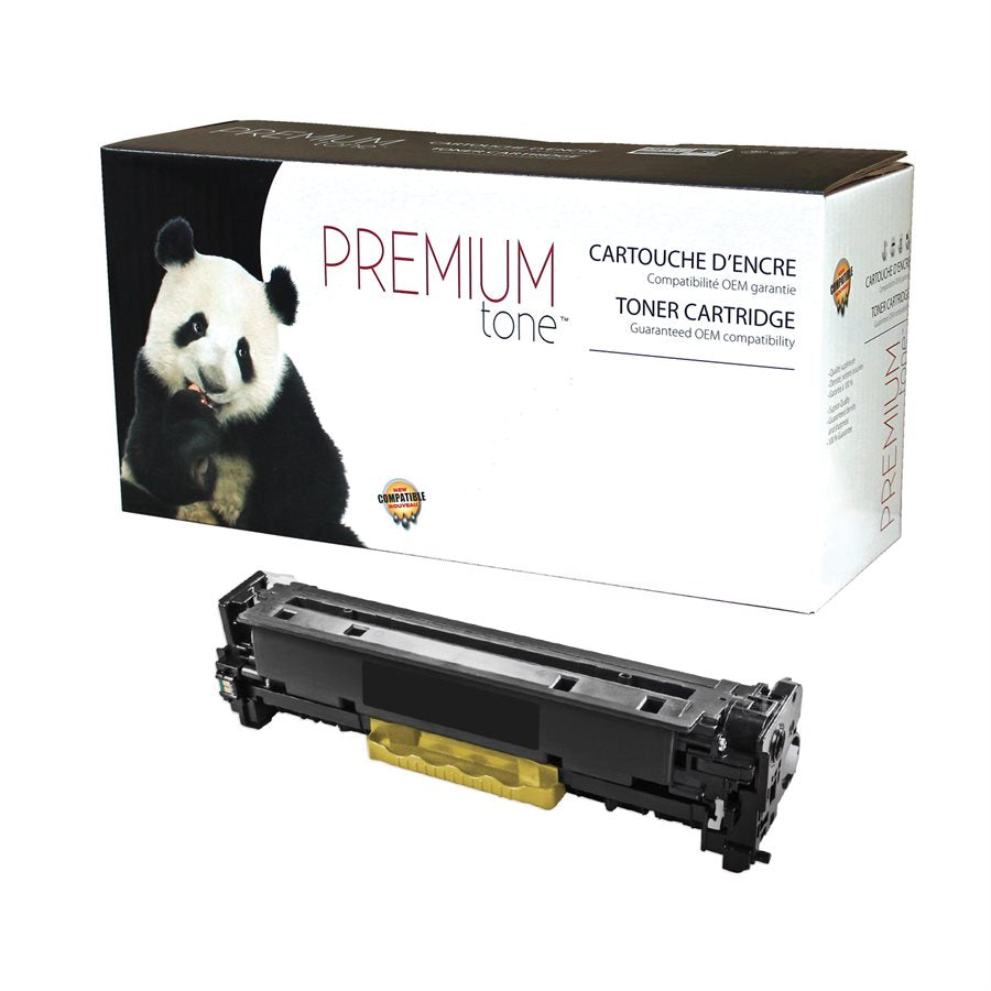 Compatible HP (125A) Yellow Toner Cartridge Premium Quality - Cartouches Certifiées
