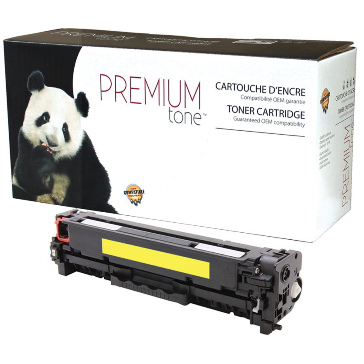 Compatible HP (305A) Yellow Toner Cartridge Premium Quality - Cartouches Certifiées