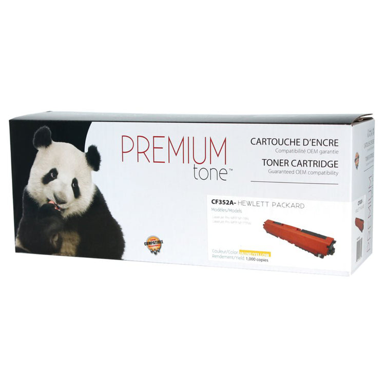 Compatible HP (130A) Yellow Toner Cartridge Premium Quality - Cartouches Certifiées