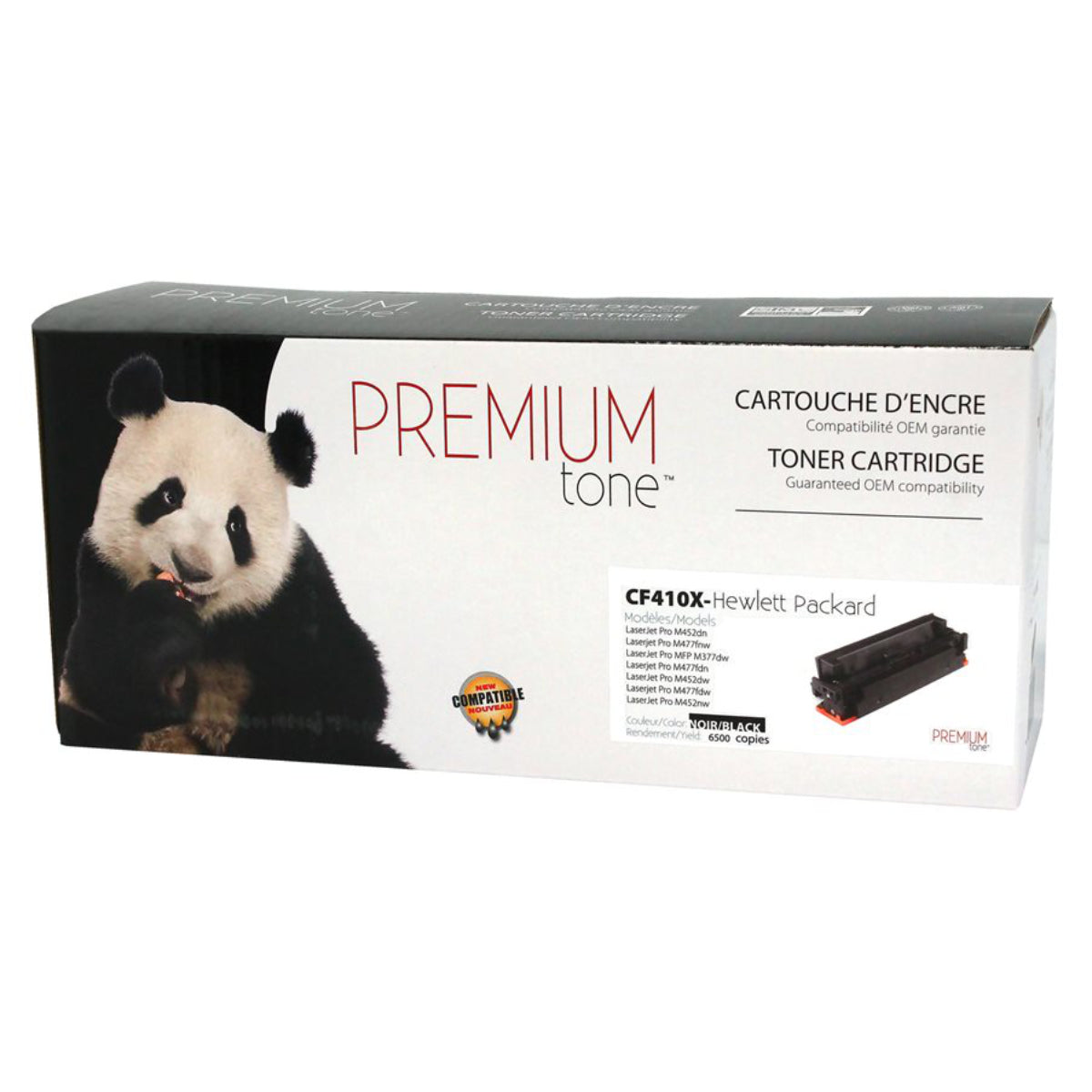 Compatible HP (410X) Black Toner Cartridge Premium Quality - Cartouches Certifiées