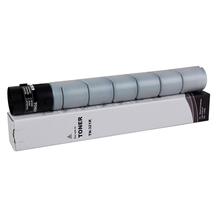 Compatible KONICA MINOLTA TN-321K (A33K130) Black Toner Cartridge Premium Quality - Cartouches Certifiées