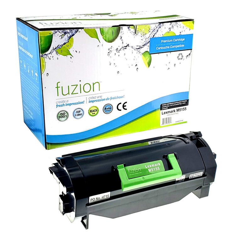 Compatible LEXMARK 24B6015 Black Toner Cartridge Premium Quality - Cartouches Certifiées