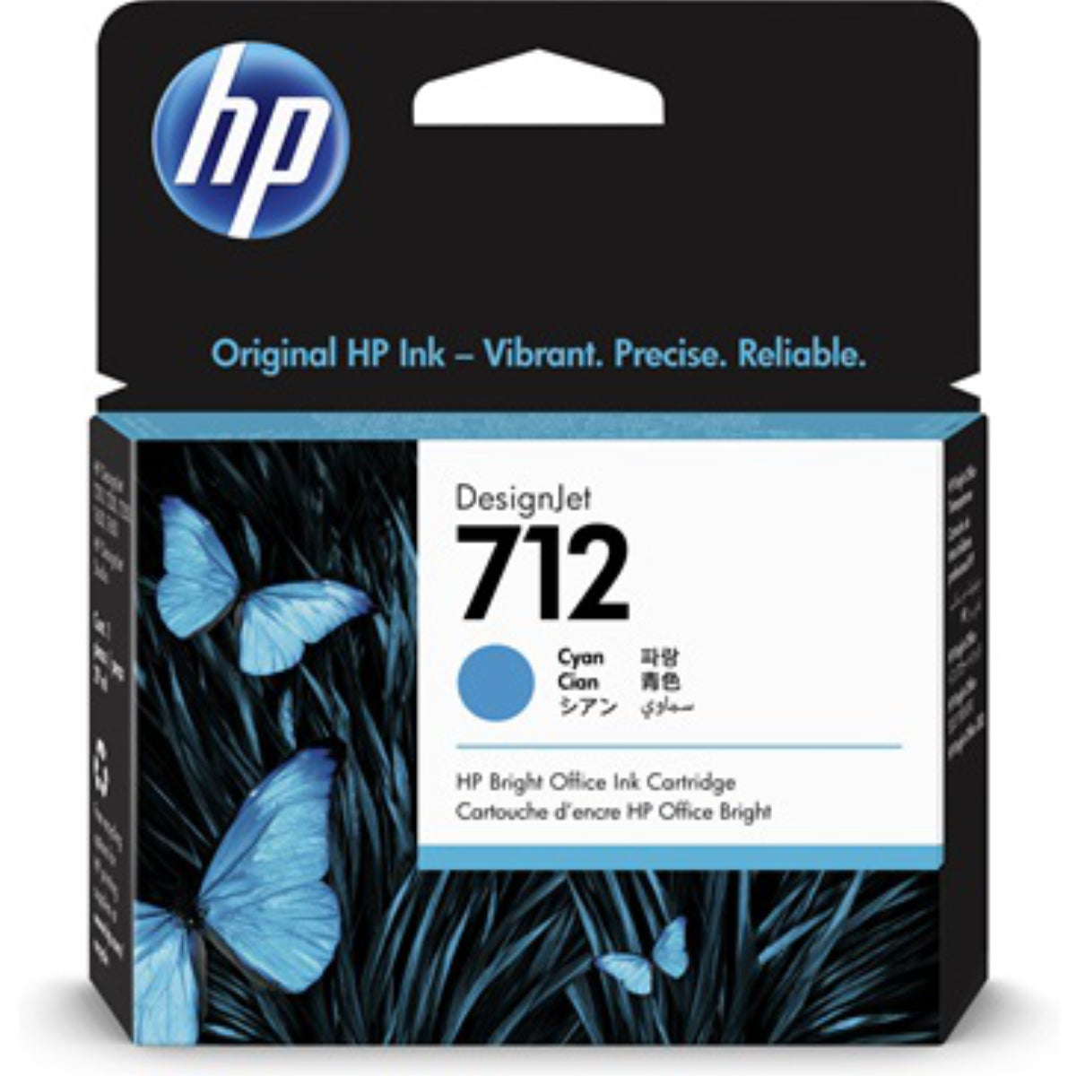 HP 712 - 29ml (3ED67A) Cyan Original Inkjet Cartridge - Cartouches Certifiées