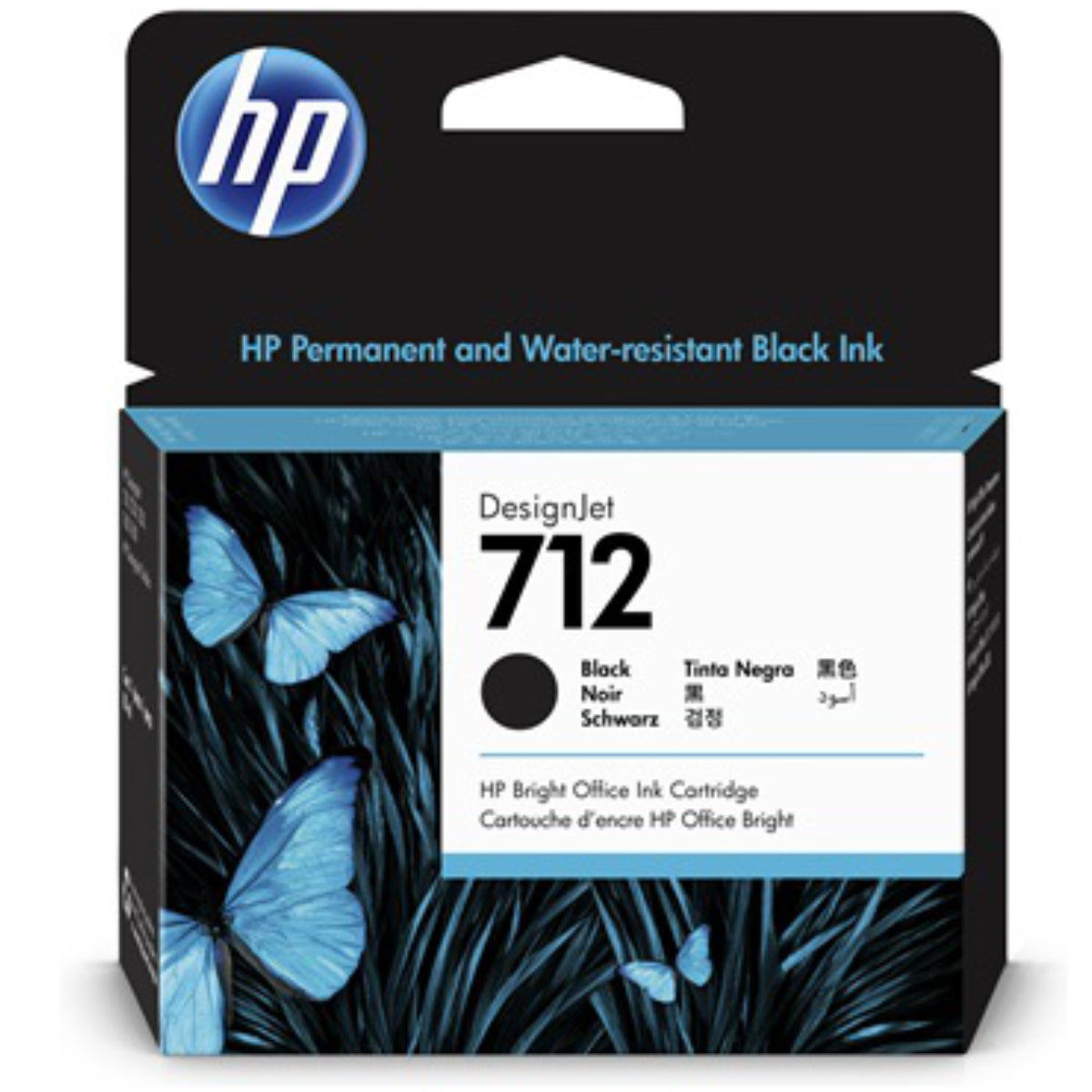 HP 712 - 80ml (3ED71A) Black Original Inkjet Cartridge - Cartouches Certifiées