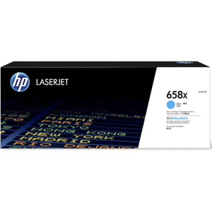 HP W2001X (658X) Cyan Original Toner Cartridge - Cartouches Certifiées
