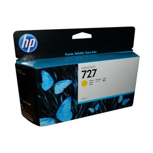 HP 727 - 130 ml (B3P21A) Yellow Original Inkjet Cartridge - Cartouches Certifiées