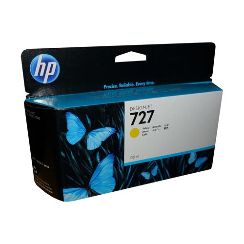 HP 727 - 130 ml (B3P21A) Yellow Original Inkjet Cartridge - Cartouches Certifiées