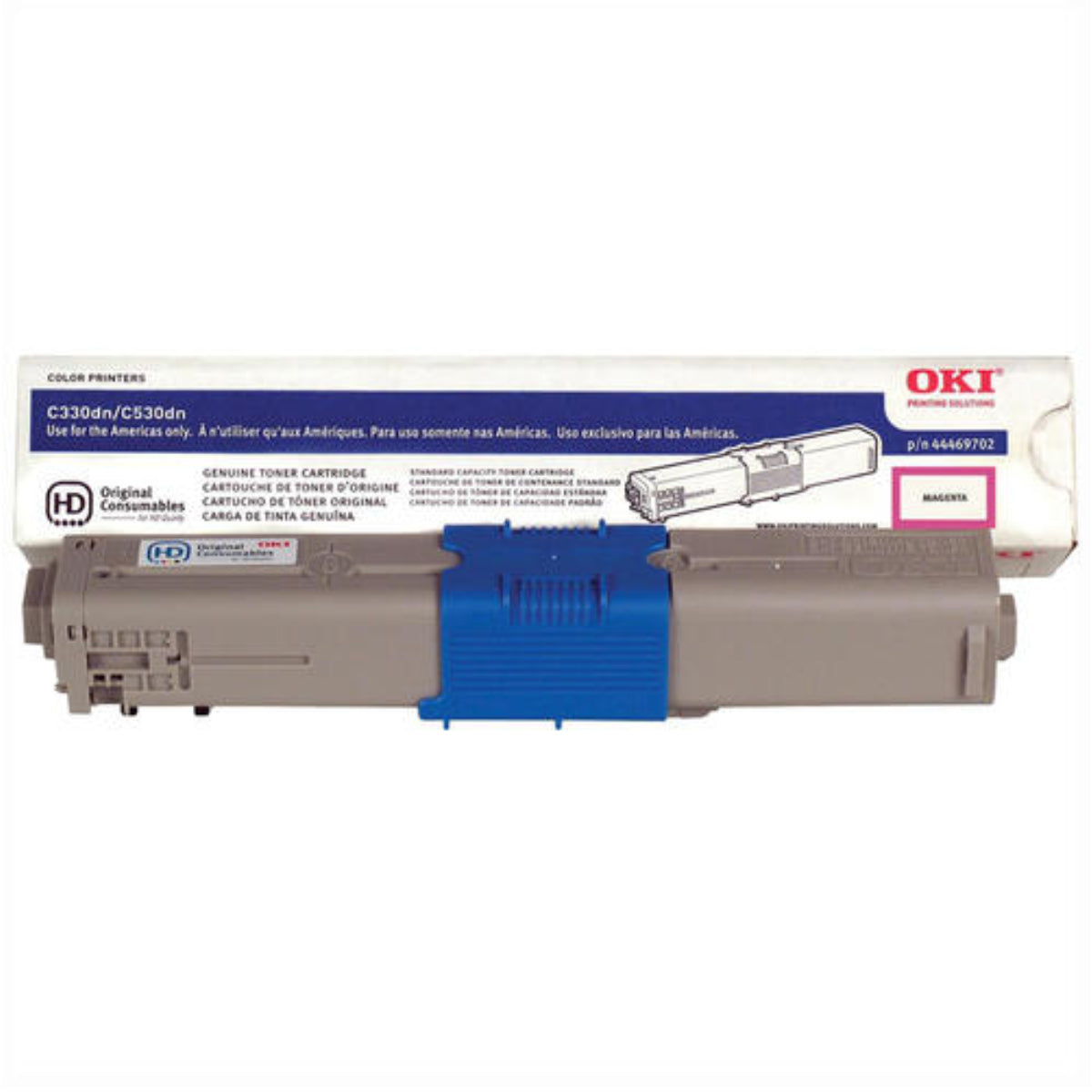 Cartridges for OKIDATA 44469702 Magenta Original Toner Cartridge  -  Cartouches Certifiées