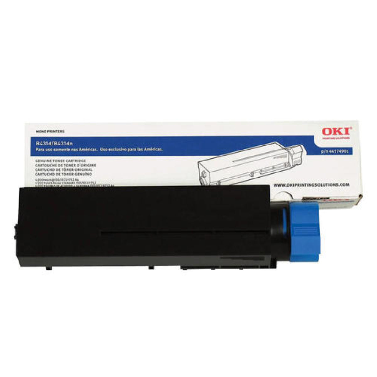 Cartridges for OKIDATA 44574901 Original Black Toner Cartridge - Cartouches Certifiées