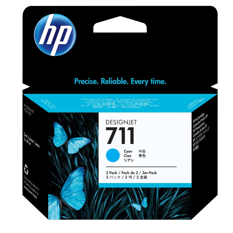 HP 711 - 29ml (CZ130A) Cyan Original Inkjet Cartridge - Cartouches Certifiées