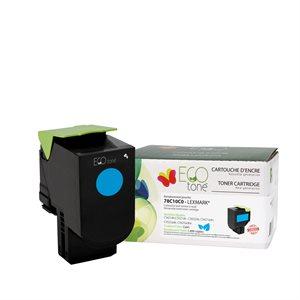 Refurbished LEXMARK 78C10C0 Cyan Toner Cartridge - Cartouches Certifiées