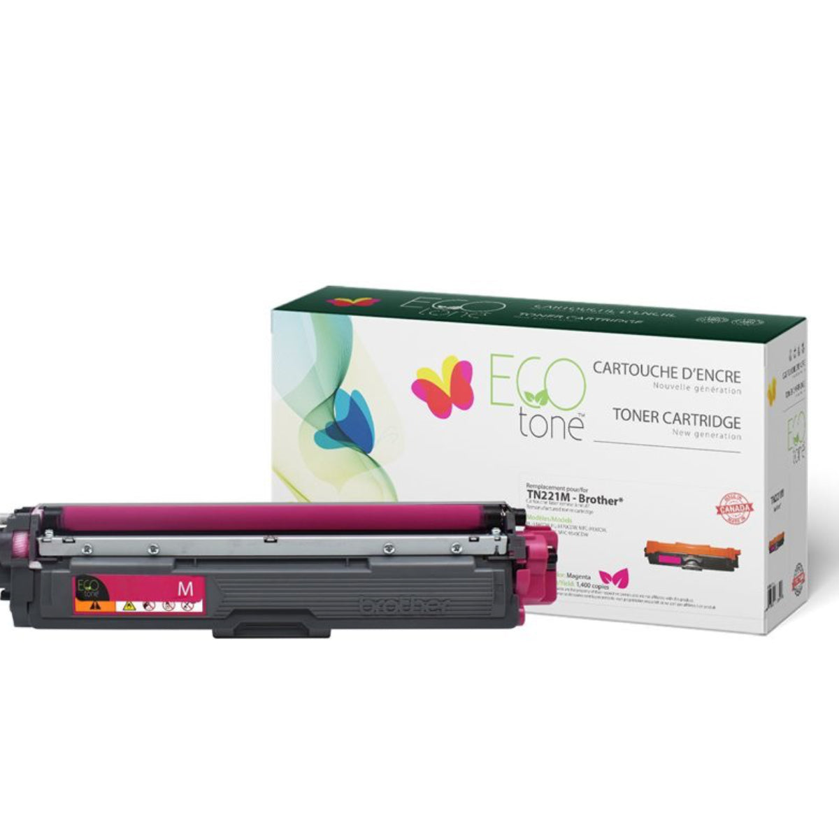 Refurbished BROTHER TN-221M Magenta Toner Cartridge - Cartouches Certifiées