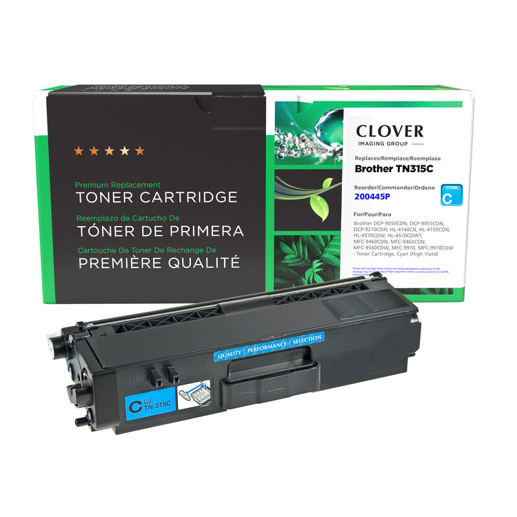 Refurbished BROTHER TN-315C Cyan Toner Cartridge - Cartouches Certifiées