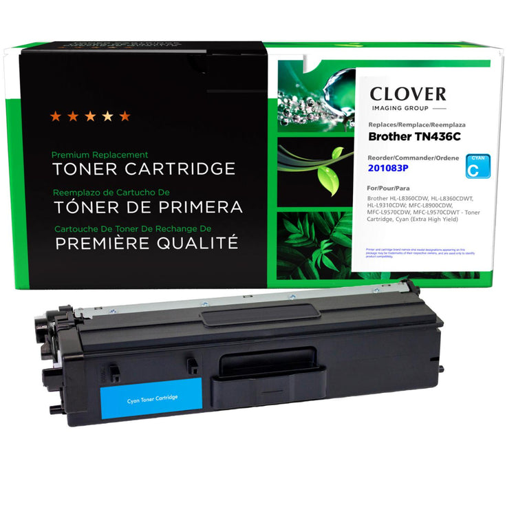 Refurbished BROTHER TN-436C Cyan Toner Cartridge - Cartouches Certifiées