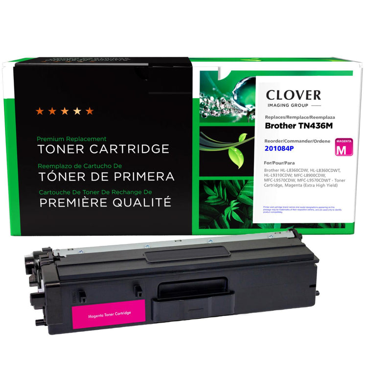 Refurbished BROTHER TN-436M Magenta Toner Cartridge - Cartouches Certifiées