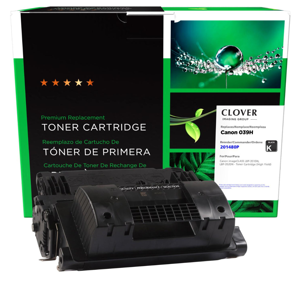 Refurbished CANON 039H (0288C001) Black Toner Cartridge - Cartouches Certifiées