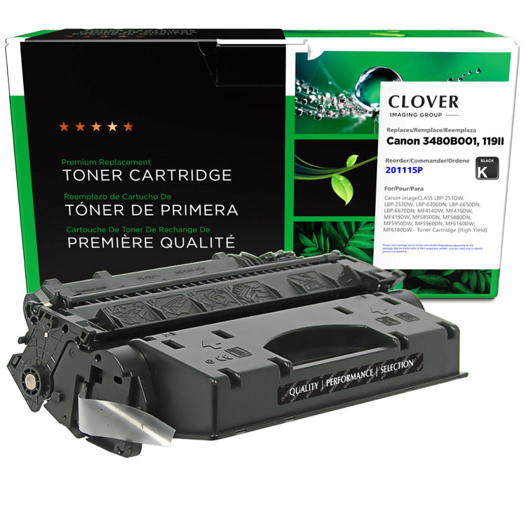 Refurbished CANON 119 II (3480B001) Black Toner Cartridge - Cartouches Certifiées
