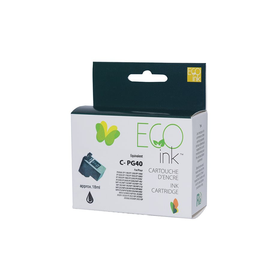 Refurbished CANON PG-40 (0615B002) Black Inkjet Cartridge - Cartouches Certifiées