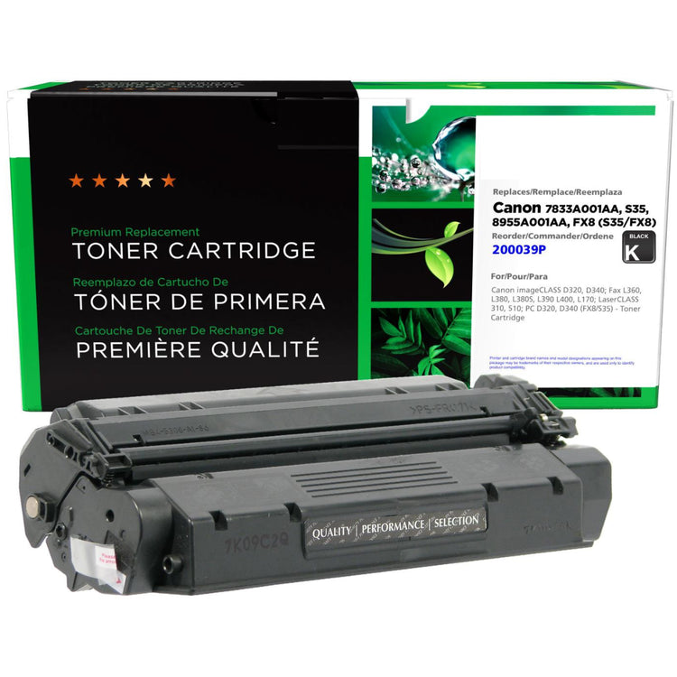 Refurbished CANON S35 (7833A001) Black Toner Cartridge - Cartouches Certifiées