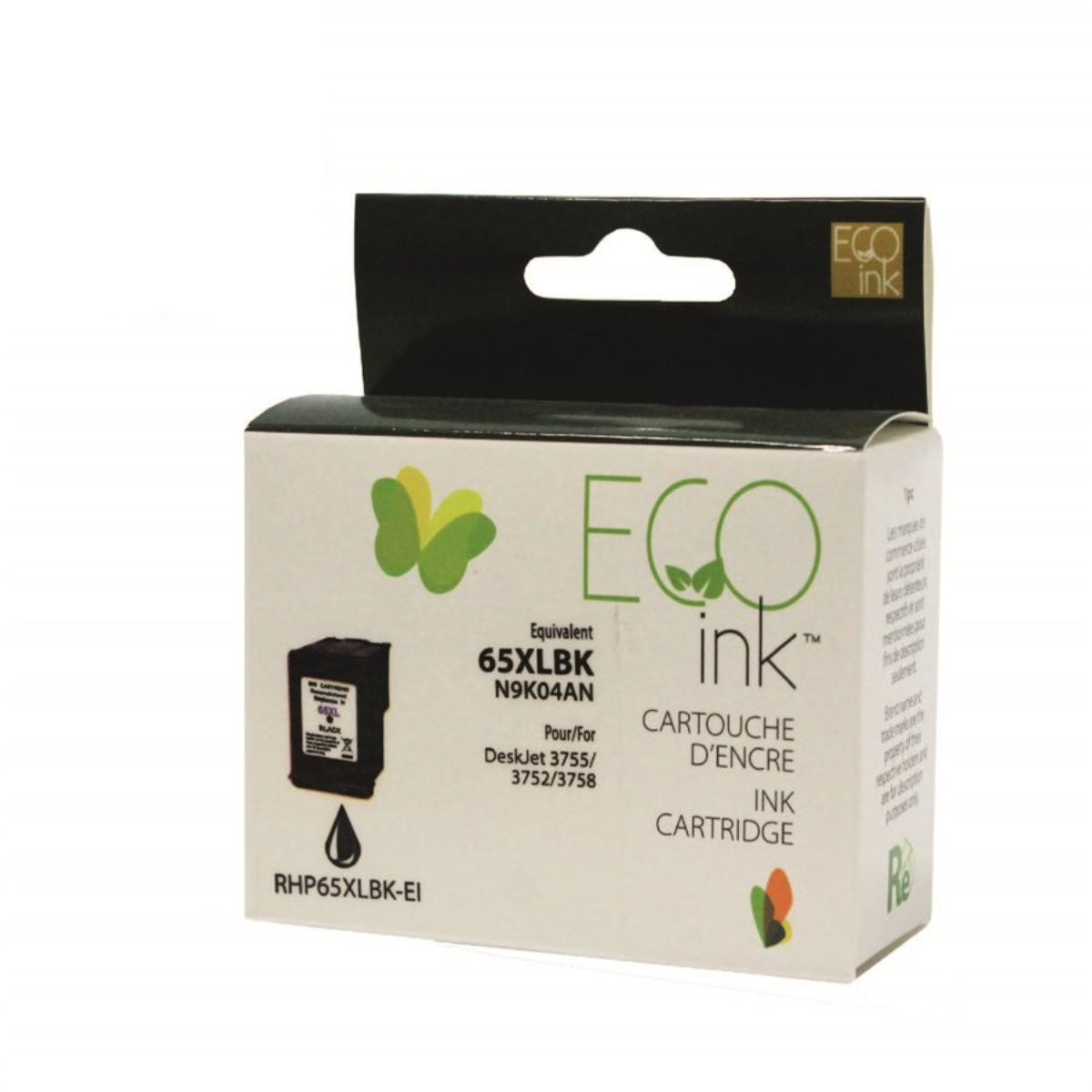 Refurbished HP 65XL (N9K04AN) Black Inkjet Cartridge - Cartouches Certifiées