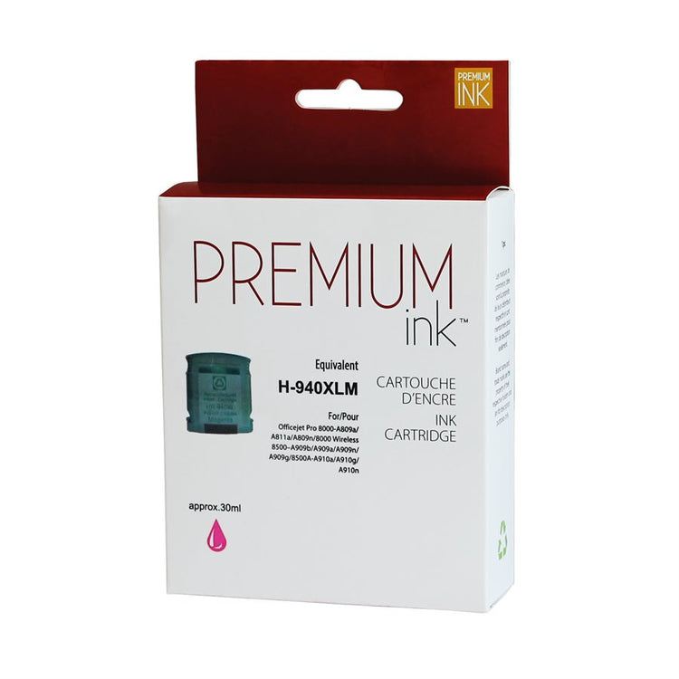 Refurbished HP 940XL (C4908AN) Magenta Inkjet Cartridge - Cartouches Certifiées