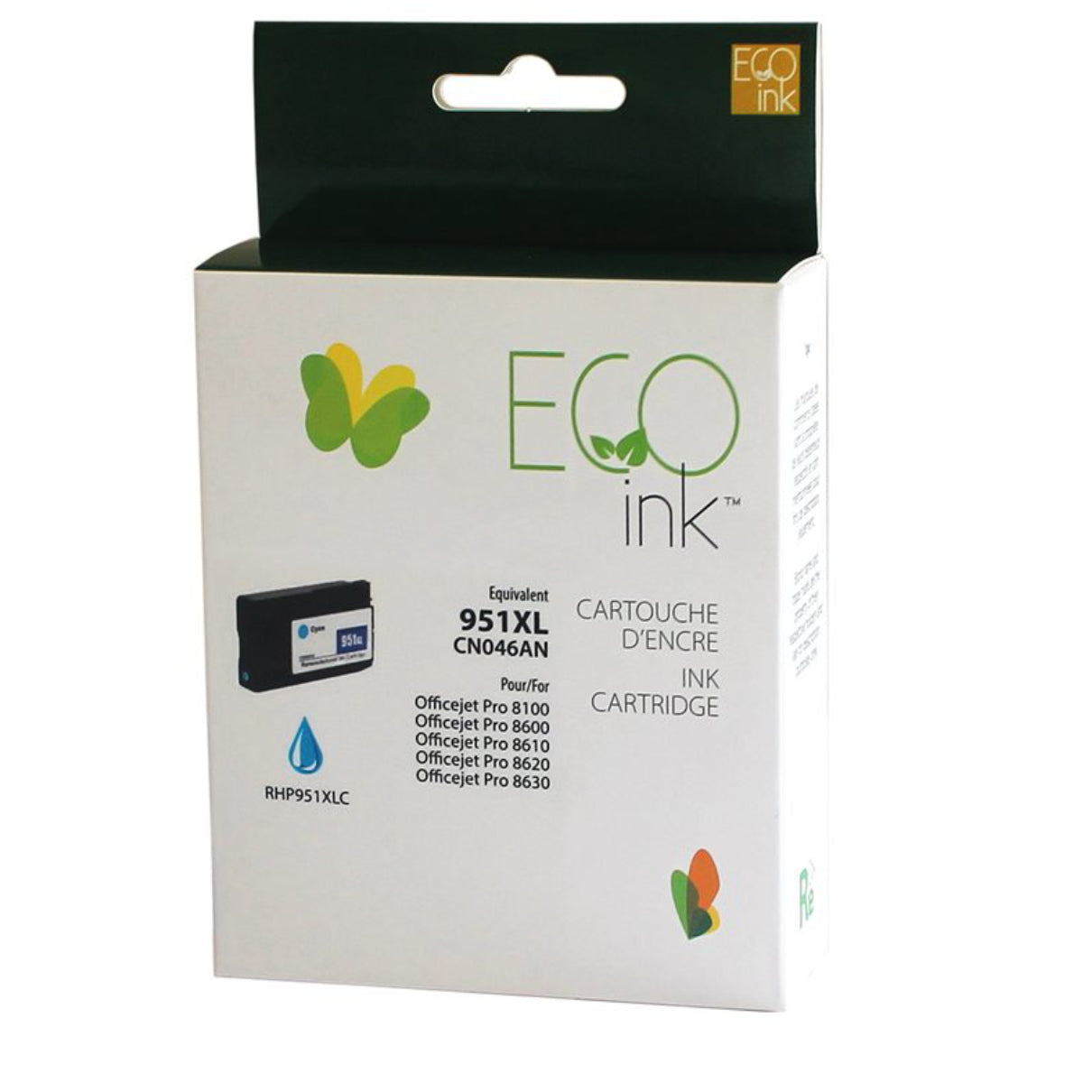 Refurbished HP 951XL (CN046AN) Cyan Inkjet Cartridge - Cartouches Certifiées