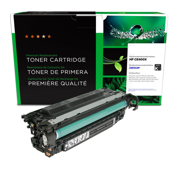 Refurbished HP (507X) Black Toner Cartridge - Cartouches Certifiées