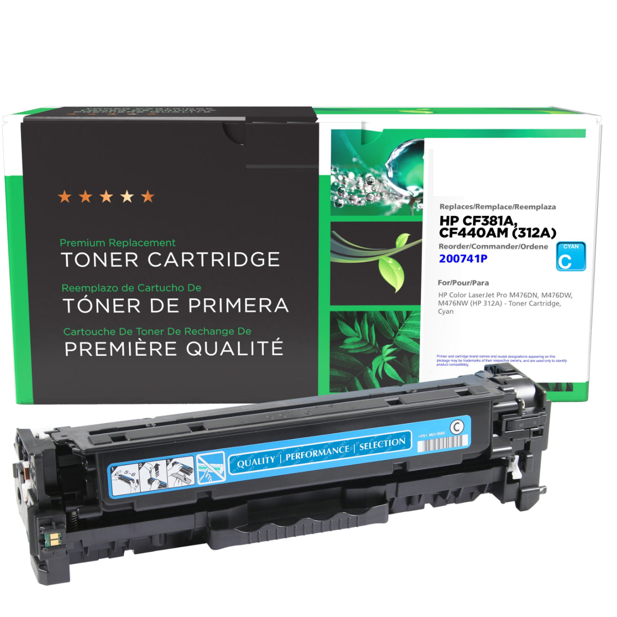 Refurbished HP (312A) Cyan Toner Cartridge - Cartouches Certifiées