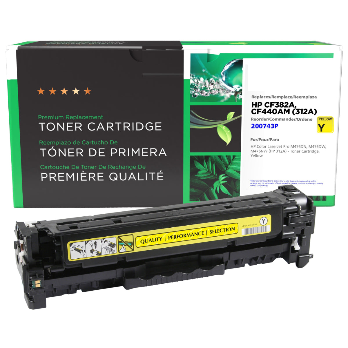 Refurbished HP (312A) Yellow Toner Cartridge - Cartouches Certifiées