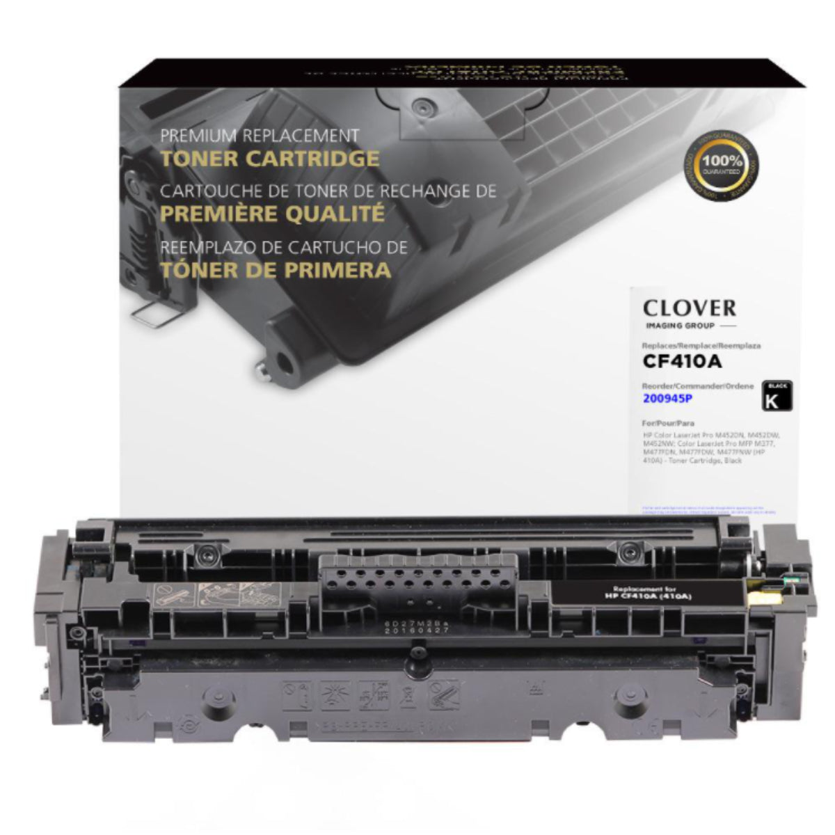 Refurbished HP (410A) Black Toner Cartridge - Cartouches Certifiées