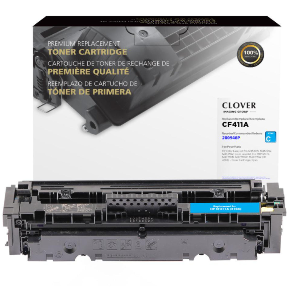 Refurbished HP (410A) Cyan Toner Cartridge - Cartouches Certifiées