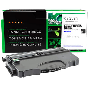 Refurbished LEXMARK 12015SA Black Toner Cartridge - Cartouches Certifiées