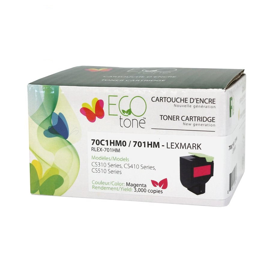 Refurbished LEXMARK 70C1HM0 (701HM) Magenta Toner Cartridge - Cartouches Certifiées