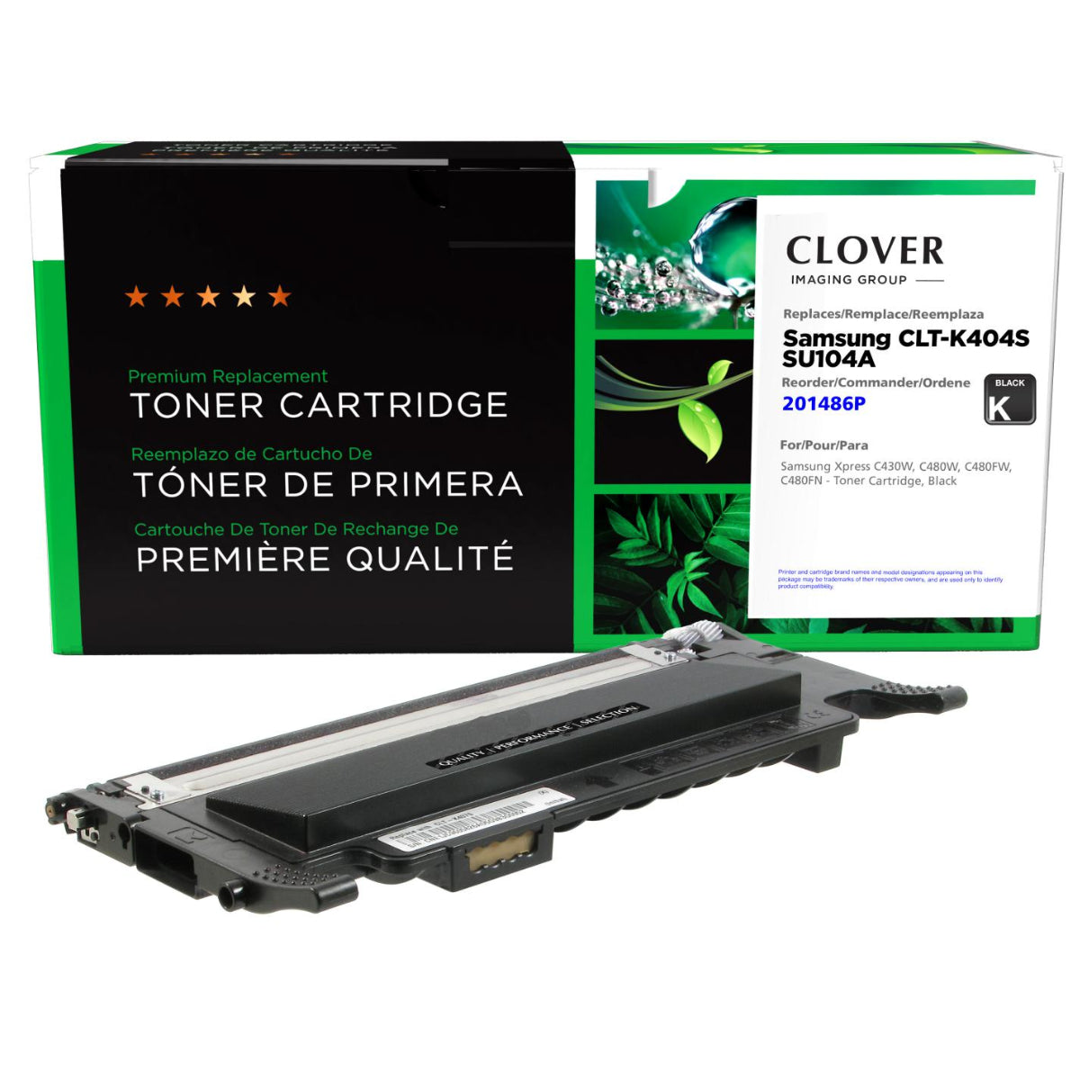 Refurbished SAMSUNG CLT-K404S (SU104A) Black Toner Cartridge - Cartouches Certifiées