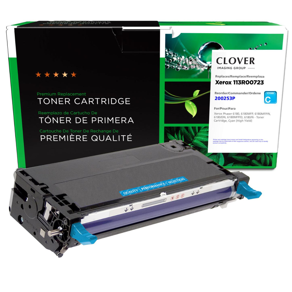 Refurbished XEROX 113R00723 Cyan Toner Cartridge - Cartouches Certifiées