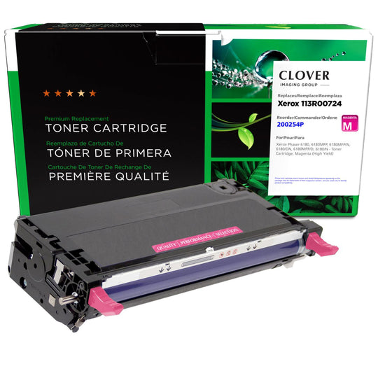 Refurbished XEROX 113R00724 Magenta Toner Cartridge
