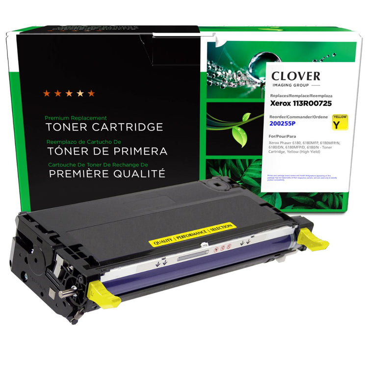 Refurbished XEROX 113R00725 Yellow Toner Cartridge - Cartouches Certifiées