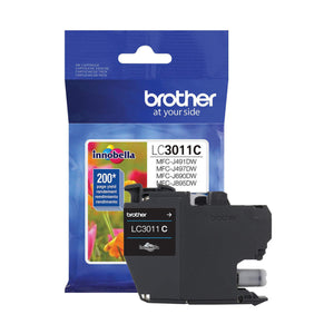 BROTHER LC3011C Cyan Original Inkjet Cartridge - Cartouches Certifiées