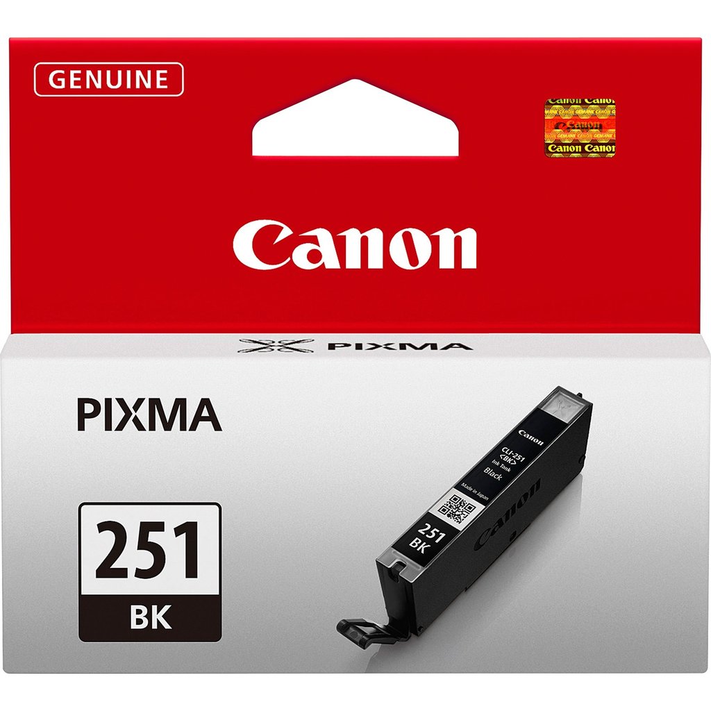 CANON CLI-251 (6513B001) Black Original Inkjet Cartridge - Cartouches Certifiées