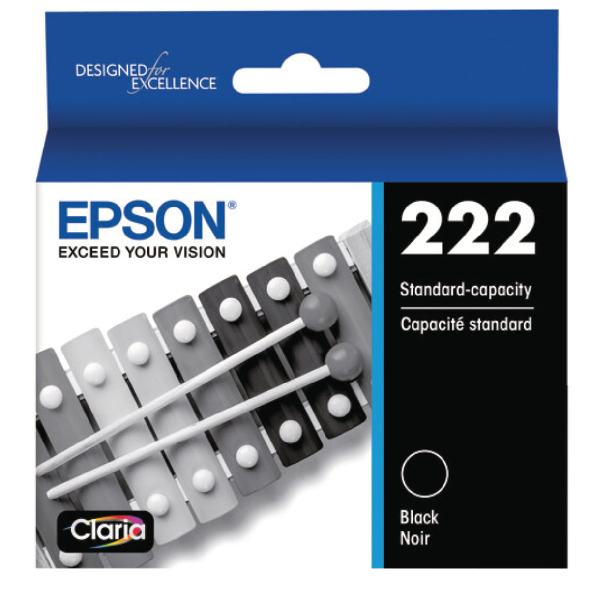 EPSON T222 (T222120-S) Black Original Inkjet Cartridge - Cartouches Certifiées