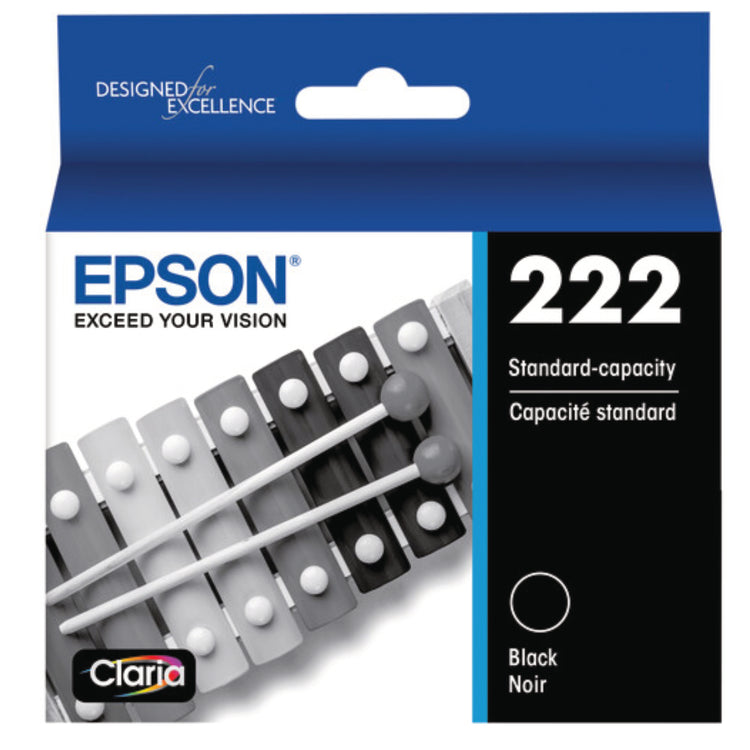 EPSON T222 (T222120-S) Black Original Inkjet Cartridge - Cartouches Certifiées