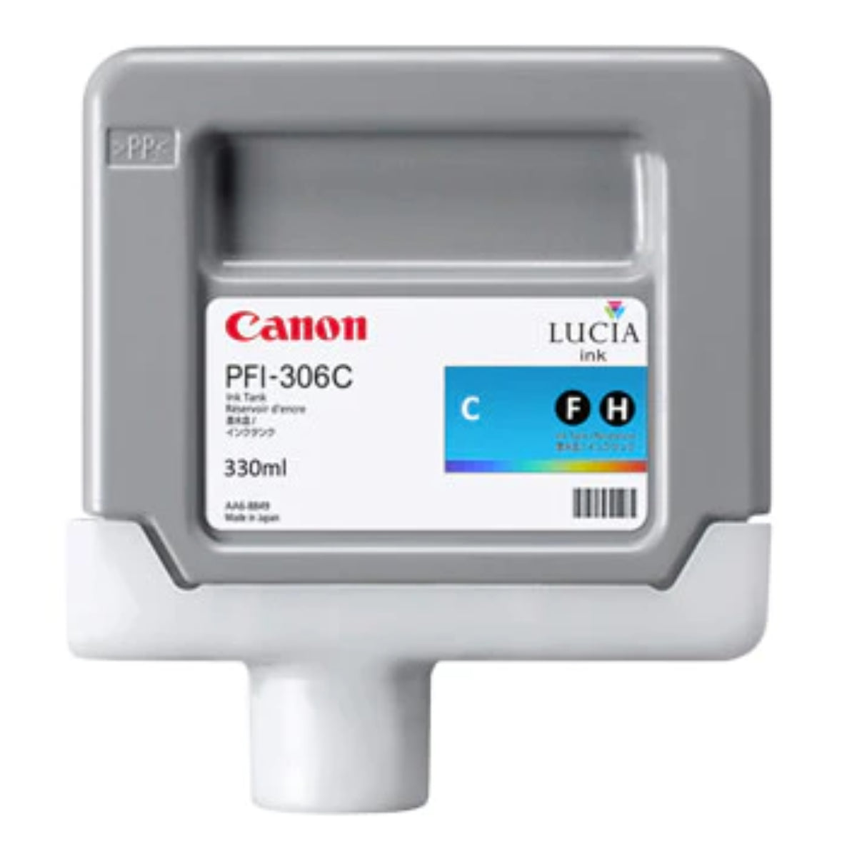 CANON PFI-306C 330ml (6658B001) Cyan Original Inkjet Cartridge - Cartouches Certifiées