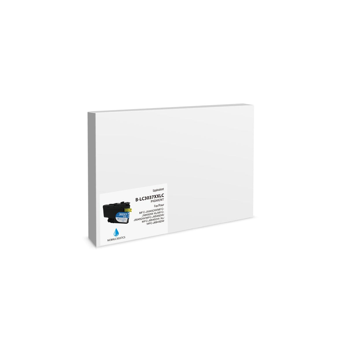 Compatible BROTHER LC3037C Cyan Inkjet Cartridge Premium Quality - Cartouches Certifiées
