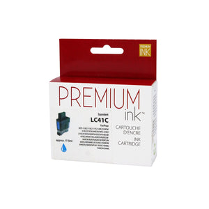 Compatible BROTHER LC41C Cyan Inkjet Cartridge Premium Quality - Cartouches Certifiées