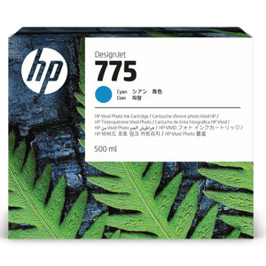 HP 775 - 500ml (1XB17A) Cyan Original Inkjet Cartridge - Cartouches Certifiées
