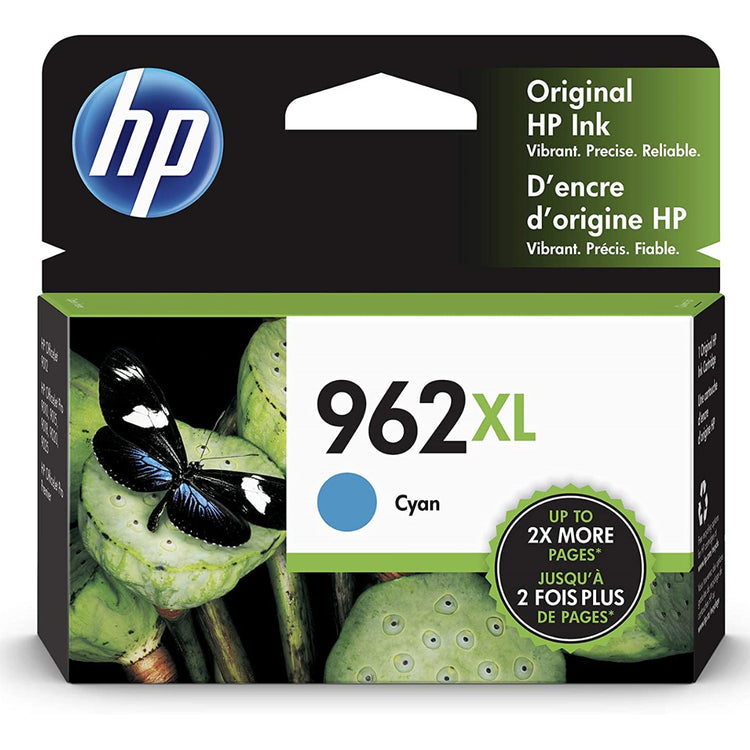 HP 962XL (3JA00AN) Cyan Original Inkjet Cartridge - Cartouches Certifiées
